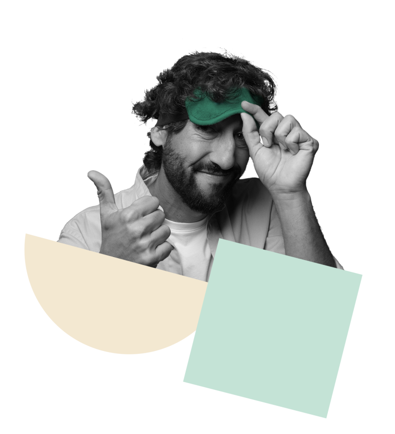 The man with the scratch-off scarf