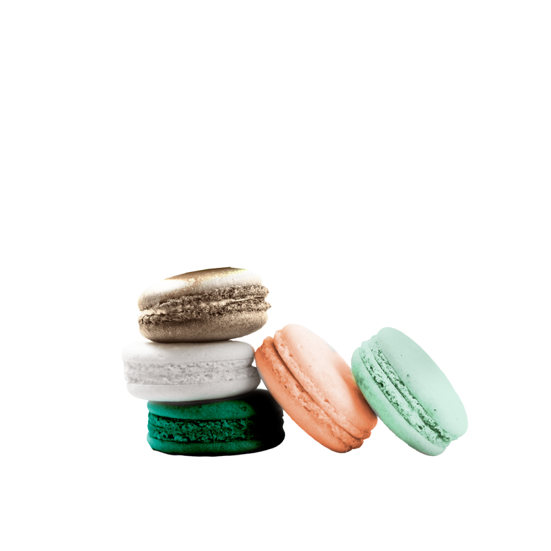 Colourful macaroons