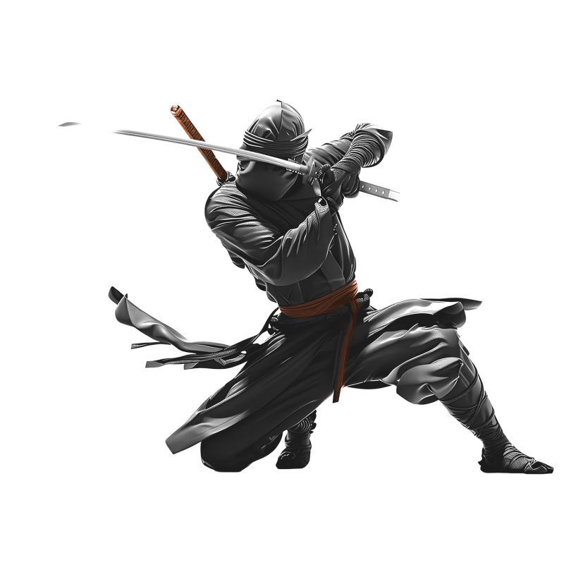 Ninja with a sword
