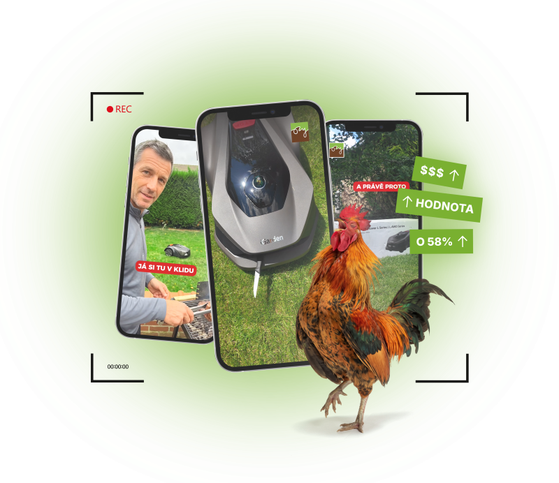 Kohout with mockups of educational and product videos