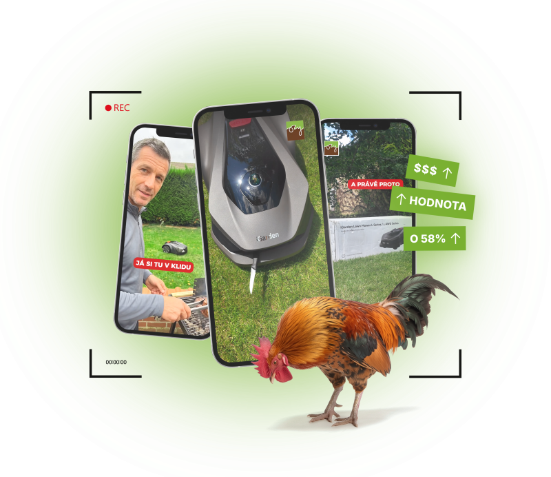 Kohout with mockups of educational and product videos