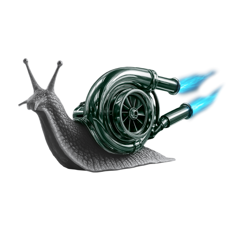 Turbo-driven snail